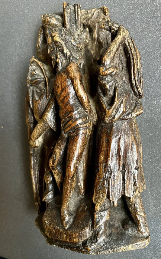 Small early 16th-century carved wooden group