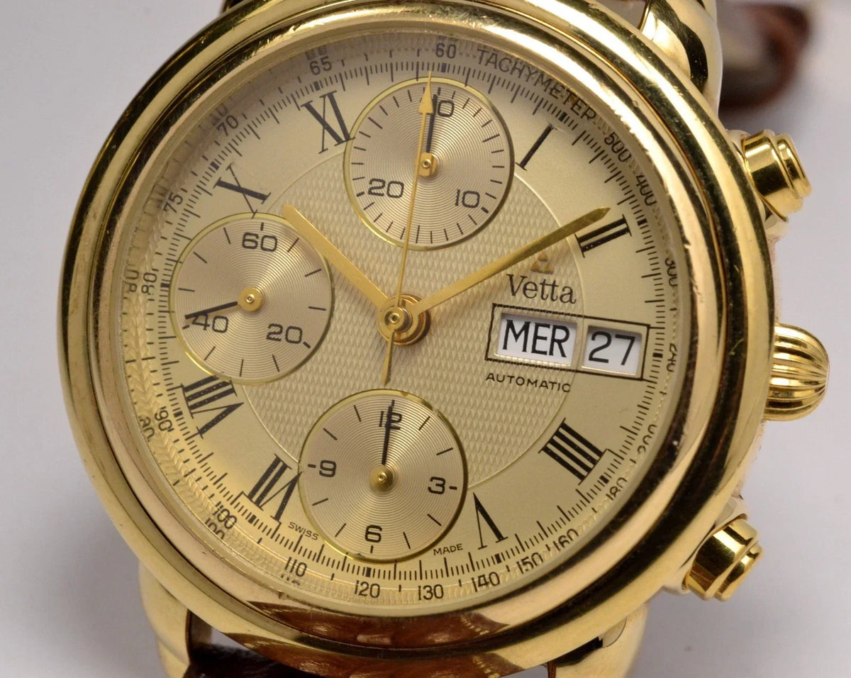 VETTA AUTOMATIC CHRONOGRAPH WATCH ETA 7750 VINTAGE SWISS WATCH