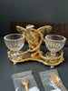 24-karat gold-plated salt cellar by Maison Christofle Aigle