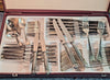 Beautiful antique silver-plated cutlery set by CHRISTOFLE, MALMAISON pattern, 47 pieces