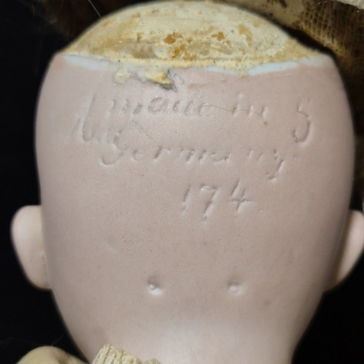 Magnifique petite poupée allemande ancienne biscuit superbe état 174 germany
