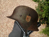 WW2 German M42 camouflage helmet