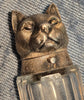 Beautiful antique double perfume and smelling salts bottle in cut crystal
