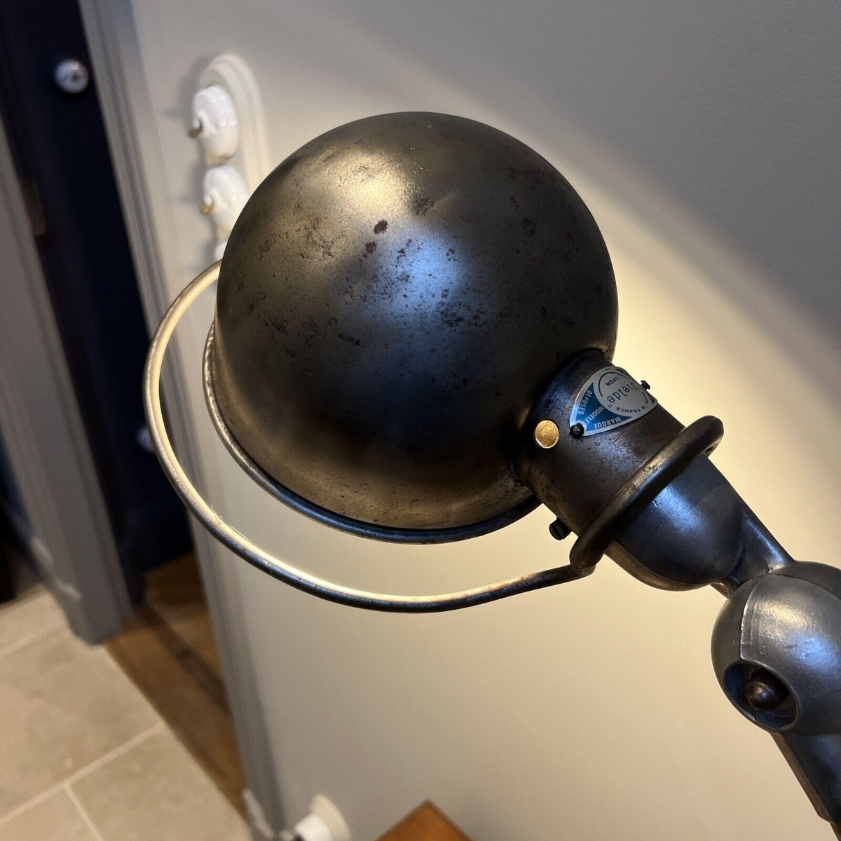 Jieldé lamp with 2 curved arms