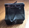 Rare and antique leather travel bag for Bleuette Jumeau Bru doll, circa 1900 HT