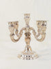 19th-century solid 925 sterling silver candelabra candlestick