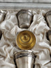 Antique Solid Silver Liqueur Glass Set, Minerva Hallmark, 19th Century