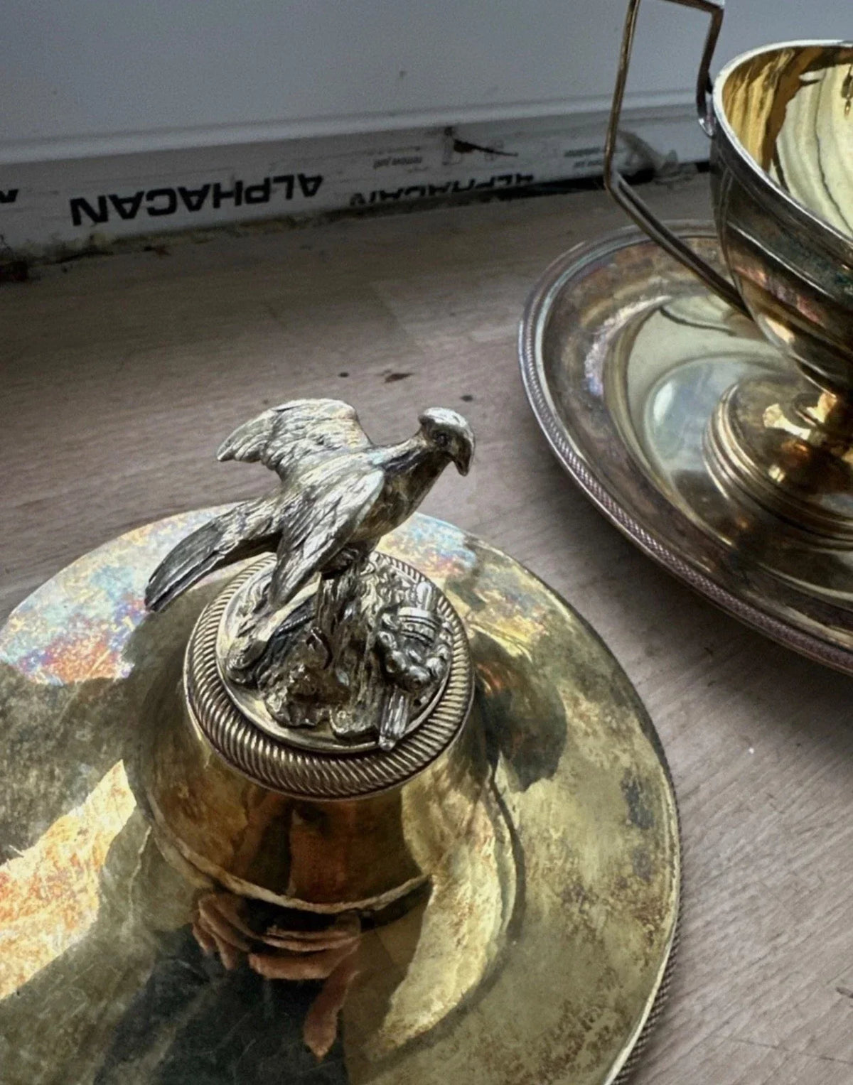 18th Century Solid Silver Vermeil Soup Tureen