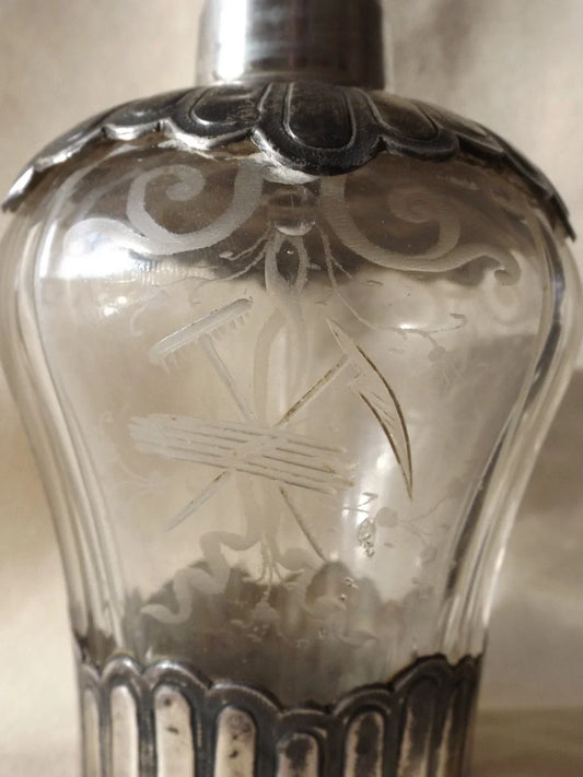 Rare, superb crystal incense burner