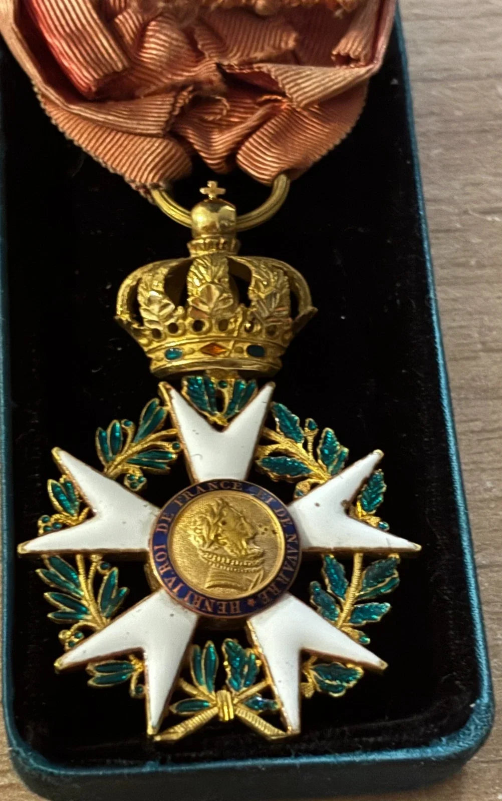 Antique 18K Gold Legion of Honour Medal 25g Enamel