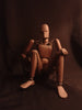 Rare antique artist's mannequin, carved wood and fully articulated.