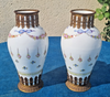 Lovely pair of antique Sèvres porcelain vases with bronze mounts