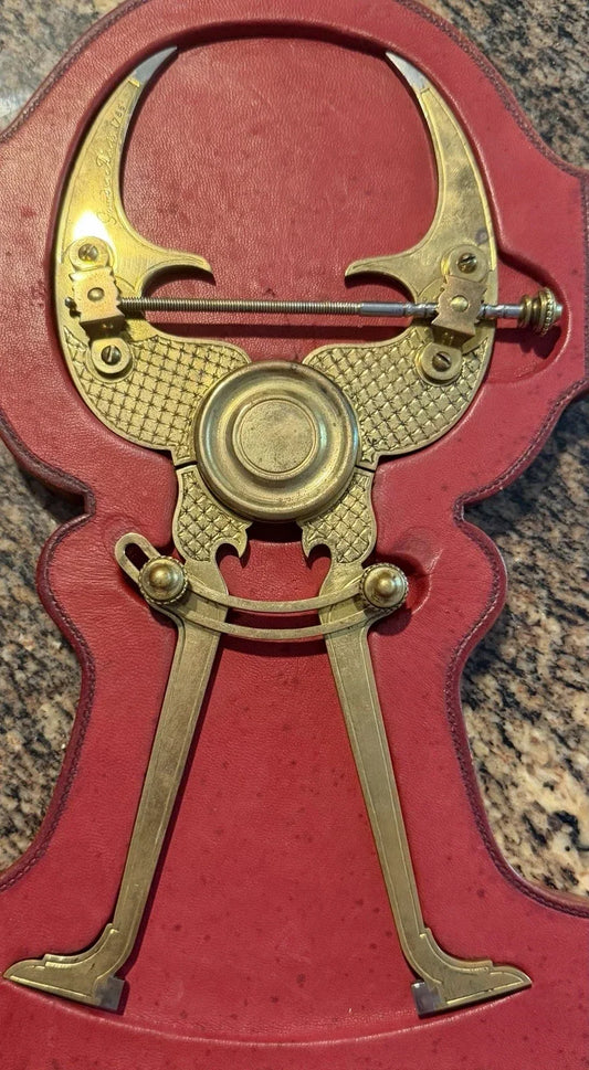 18th-century French Master's Dance Protractor, Signed Gourdin à Paris, Very Rare