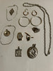 Lots of antique 18k gold and solid silver jewelry