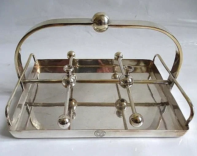 Silver-plated tray-Transat-Luc Lanel -CGT-Cie Transatlantique-1930 Christofle
