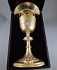 Froment-Meurice solid silver gilded chalice