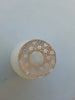 Rare Antique Small Daum Nancy Goose Girl Frosted Glass Vase. Gold Trimmed.