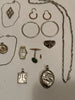 Lots of antique 18k gold and solid silver jewelry