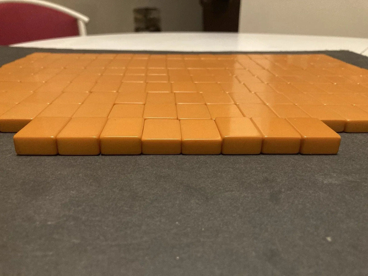 Vintage 1930s bakelite tiles, 152 pieces, late 1938, Macy brand