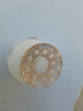 Rare Antique Small Daum Nancy Goose Girl Frosted Glass Vase. Gold Trimmed.