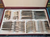 Beautiful antique silver-plated cutlery set by CHRISTOFLE, MALMAISON pattern, 47 pieces