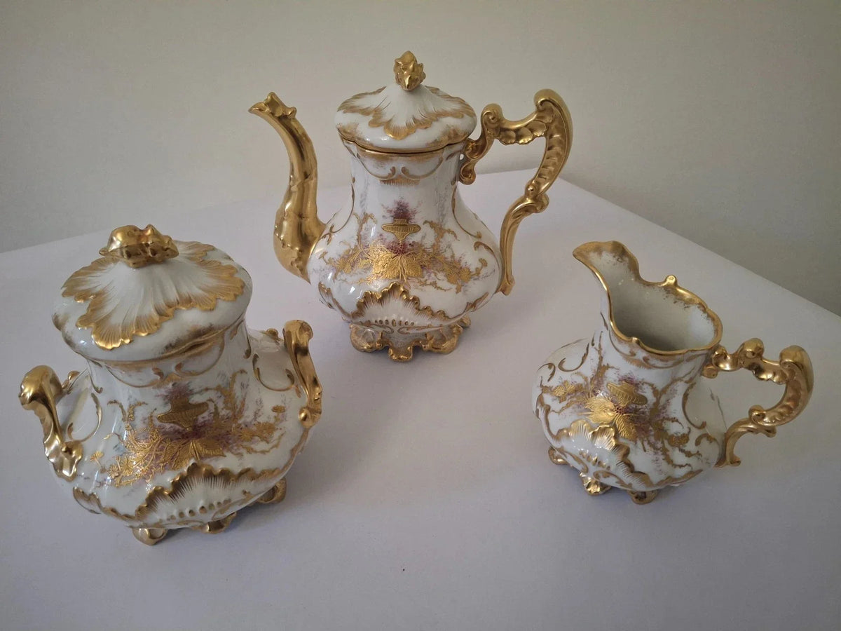Service à café porcelaine de limoges