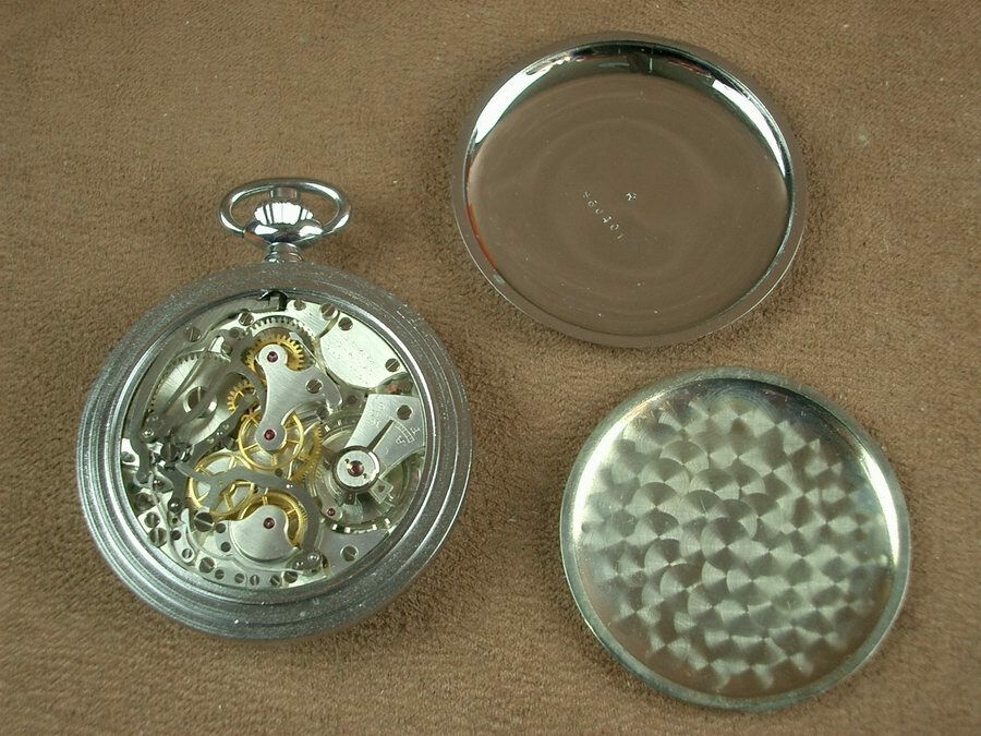 Antique Swiss Zivy & Cie chronograph pocket watch