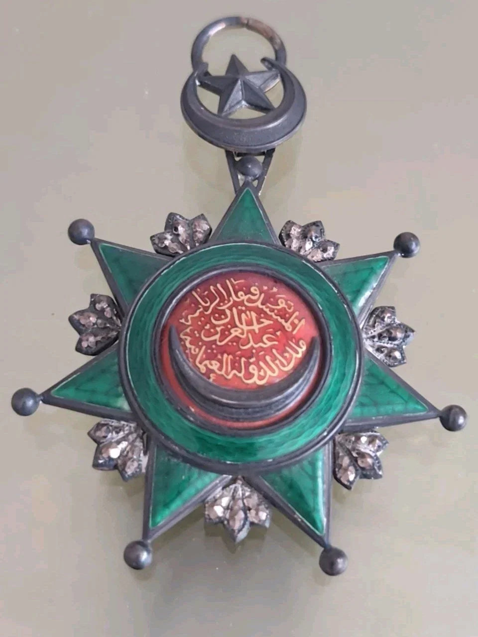 Insigne Ordre du Nichan Iftikhar - Tunisie-Empire Ottoman - Argent & Émail-