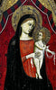 Antique Virgin and Child Painting, Religious Art, Renaissance Altarpiece