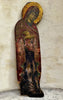 Antique Painting Portrait of the Virgin Mary in Prayer Religious Icon Wood