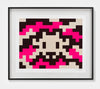 Invader camo m-3c-m3 signed lithograph – limited edition