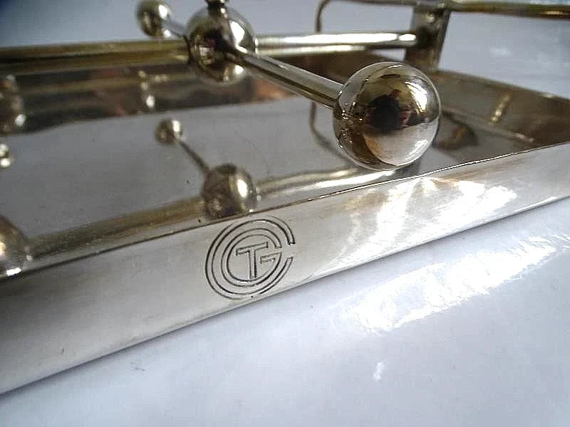 Silver-plated tray-Transat-Luc Lanel -CGT-Cie Transatlantique-1930 Christofle