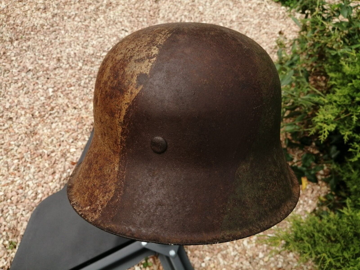 WW2 German M42 camouflage helmet