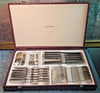 Beautiful antique silver-plated cutlery set by CHRISTOFLE, MALMAISON pattern, 47 pieces