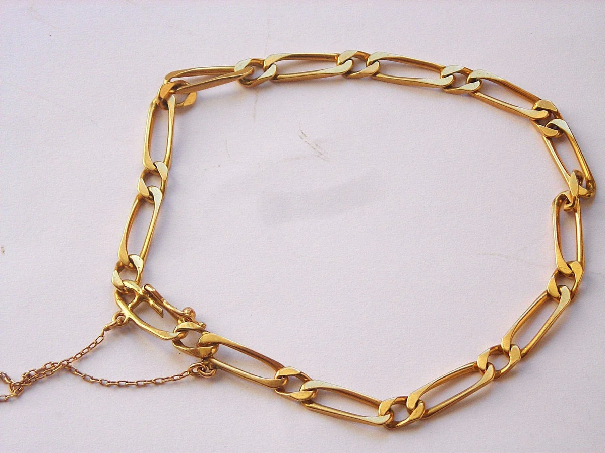 Belle gourmette en or 18 k de 7,65 g