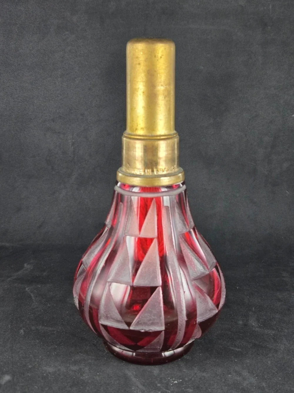 Antique signed Saint Louis crystal Lampe Berger