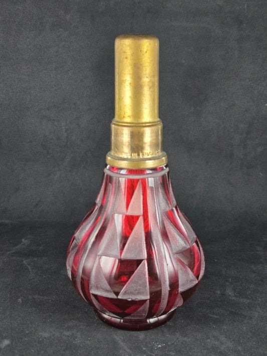 Antique signed Saint Louis crystal Lampe Berger