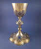 Vermeil and enamel chalice, solid silver by Demarquet Frères