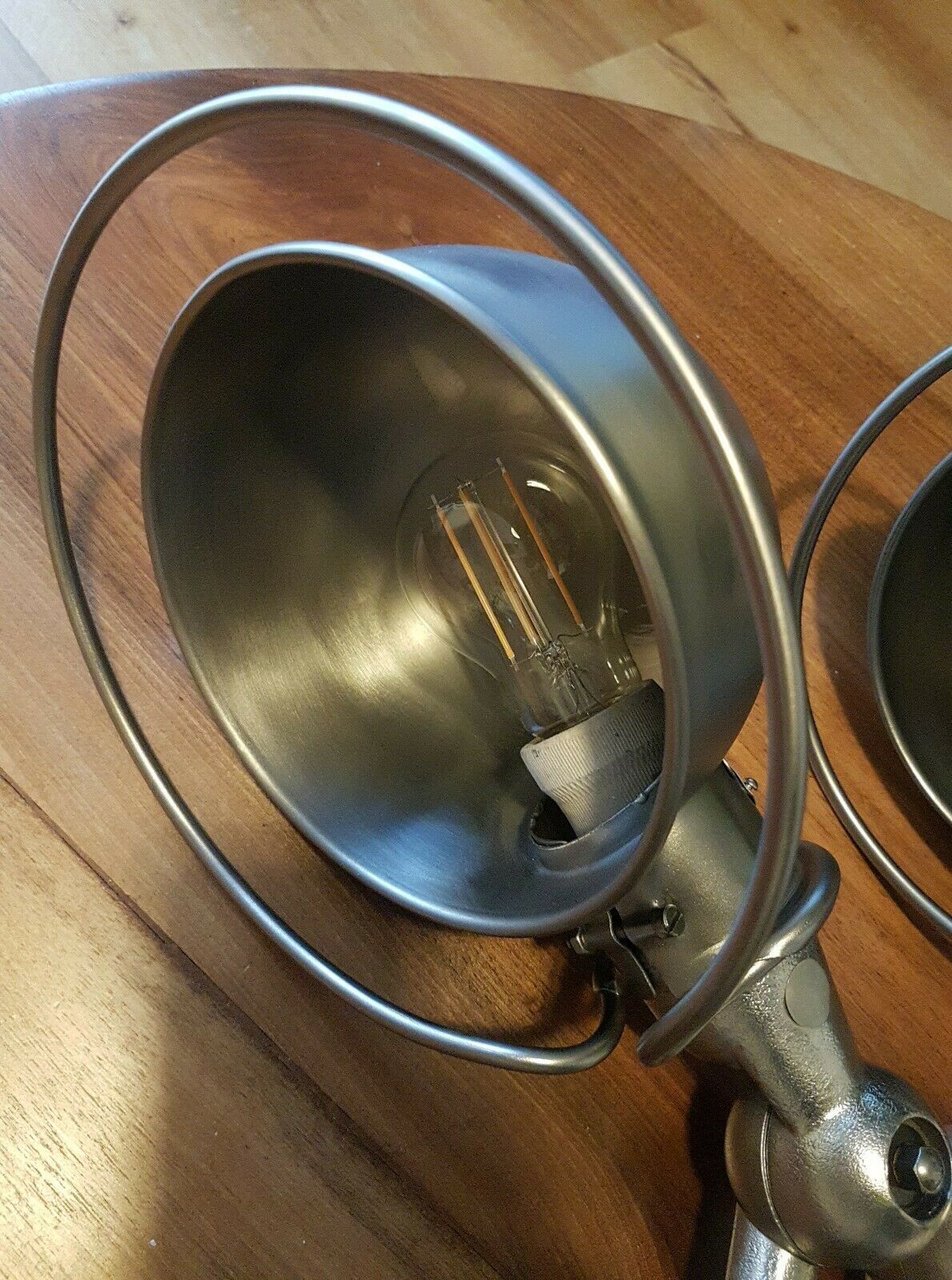 Set of 2 industrial Jielde 3-arm lamps