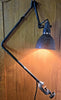 LAMPE GRAS / Beautiful antique sheet metal workshop lamp signed GRAS / All original