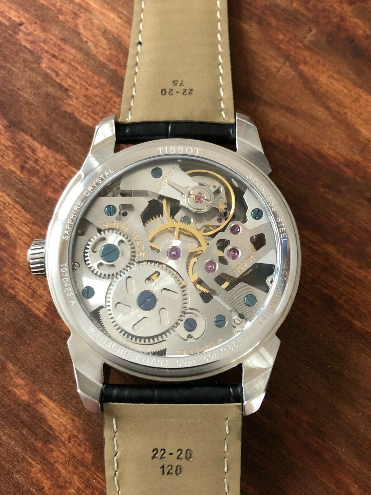Tissot T-Complication Squelette Mechanical Men's Watch-T070.405.16.411.00