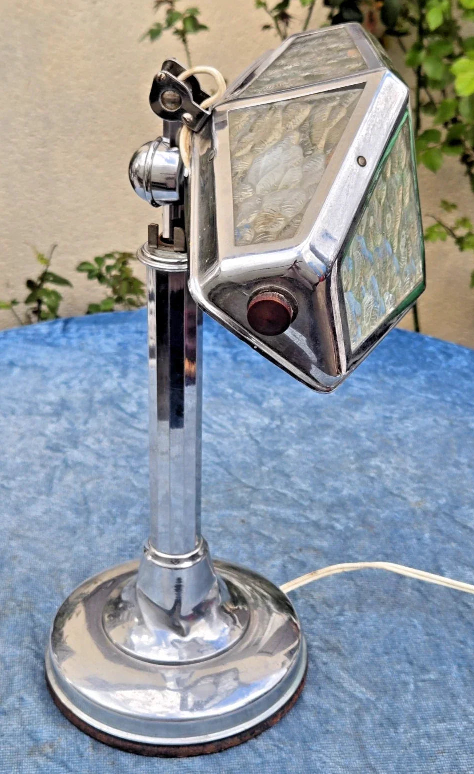 Beautiful antique chrome Pirouett desk lamp