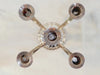 19th-century solid 925 sterling silver candelabra candlestick