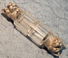 Beautiful antique double perfume and smelling salts bottle in cut crystal