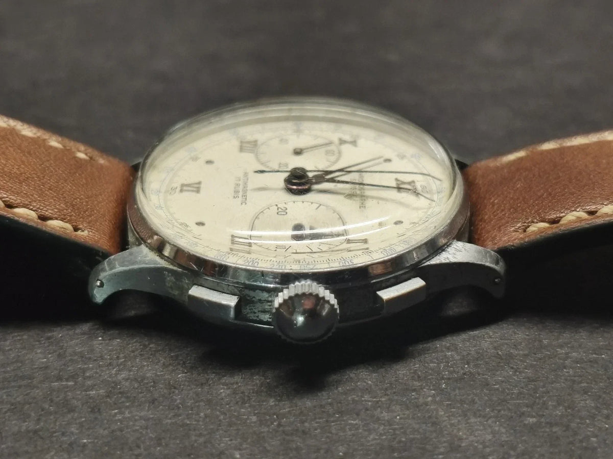 Swiss Mechanical Chronograph Watch Vintage Watch