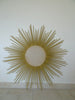 Vintage CHATY VALLAURIS sunburst mirror, convex witch mirror, 50s XXL