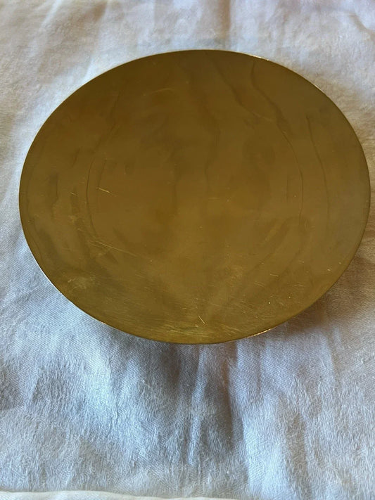 SUBLIME ANTIQUE RELIGIOUS GILT SILVER PATEN FOR COLLECTION