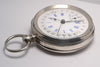 MONTRE GOUSSET ARGENT 3 AIGUILLES 12H ET 24H VINTAGE 1890 POCKET WATCH