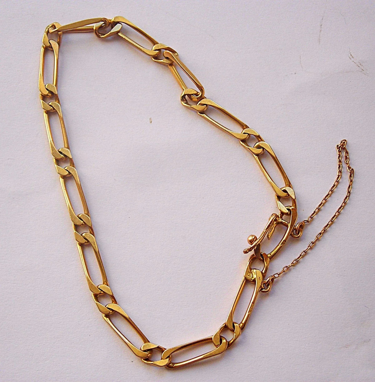 Belle gourmette en or 18 k de 7,65 g