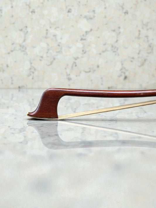 Beautiful antique pernambuco cello bow, stamped Roderich Paesold